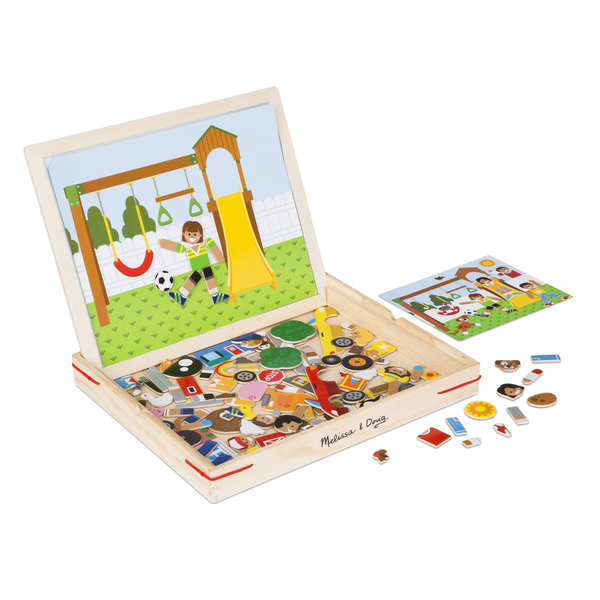 Melissa & Doug Wooden Magnetic Matching Picture Game 9918